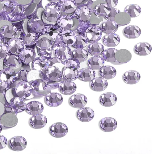 Miniatura 47 de Beadsland 2880 piezas de diamantes de imitación de cristal con reverso plano, gemas redondas para decoración de uñas y manualidades, cristal, SS16