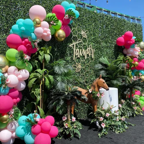 Globos de látex verde azulado, 55 globos de 12 pulgadas con 1 cinta para cumpleaños, graduación, baby shower, decoración de fiesta de boda Globos