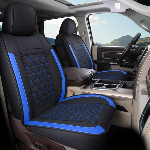 Miniatura 22 de Coverado Fundas de asiento delantero, fundas impermeables para asiento delantero de automóvil para camión compatibles con Dodge Ram 1500 2500 3500