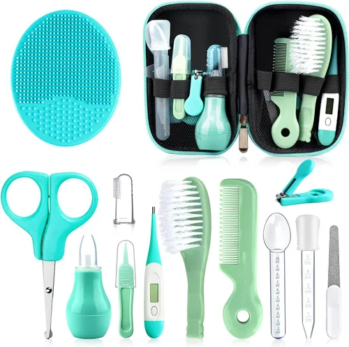Miniatura 13 de Kit de cuidado de la salud y aseo del bebé, juego portátil de cuidado de seguridad para bebés, kit esencial para bebé para recién nacido