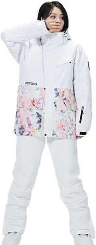 Miniatura 2 de Chaqueta y pantalones de esquí para mujer, impermeables, resistentes al viento, traje de nieve aislado, abrigo de snowboard