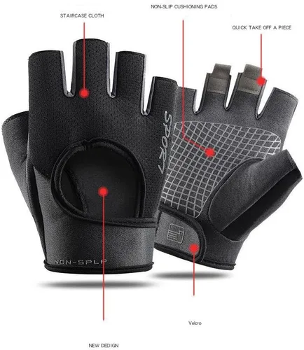 Miniatura 3 de INOGIH Guantes de entrenamiento transpirables para mujer, guantes de levantamiento de pesas para gimnasio, ciclismo, ejercicio, fitness