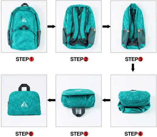 Miniatura 3 de PLAY-KING Mochila ligera plegable impermeable resistente al agua de 25 litros para ir de compras, viajes o senderismo, para hombres o mujeres, Raya