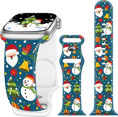 Miniatura 21 de Bandas de reloj de vacaciones compatibles con Apple Watch para mujeres y hombres de 38mm 40mm 41mm 42mm 44mm 45mm 46mm 49mm, para iPhone, iWatch