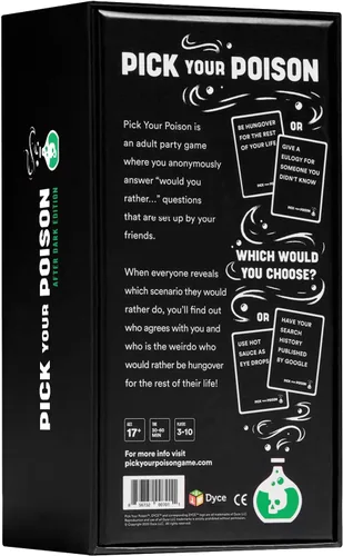 Miniatura 6 de Pick Your Poison After Dark Party Game - El juego de cartas para adultos "¿Qué Preferirías Hacer?" para estudiantes universitarios, juego de fiesta