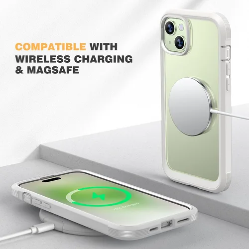 Miniatura 492 de Diaclara Funda diseñada para iPhone 16, mejorada [protección completa de la cámara], carcasa resistente de cuerpo completo con protector de pantalla