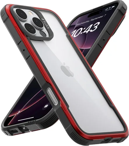 Miniatura 12 de RAPTIC Shield para iPhone 14, funda protectora transparente a prueba de golpes, grado militar, probada en caídas de 10 pies, marco de aluminio