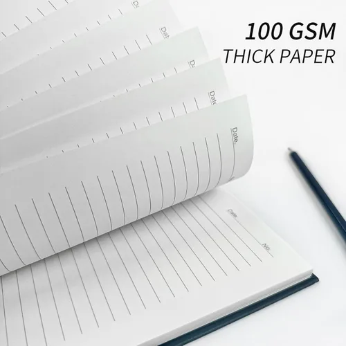 Miniatura 3 de Cuaderno de espiral rayado tamaño A4, diario grande de 8.5 x 11 pulgadas, paquete de 6 cuadernos de tapa dura de 0.276 in, 160 páginas, papel grueso