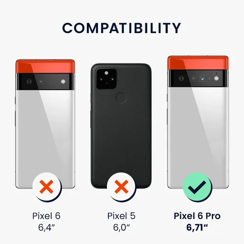Miniatura 6 de kwmobile Funda Compatible con Google Pixel 6 Pro - Funda de Teléfono de Silicona TPU con Acabado Suave - Azul Caribe