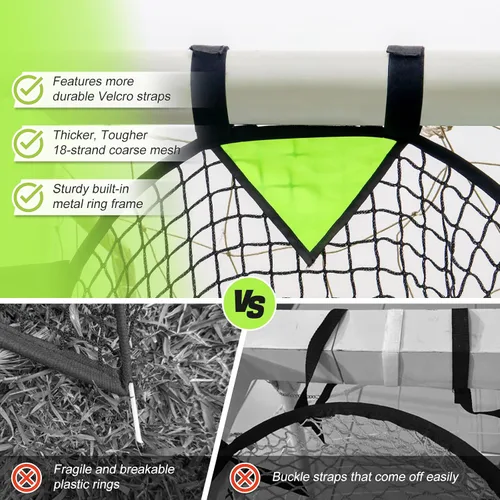 Miniatura 2 de BOHEN Juego de 2 unidades de objetivos de fútbol – Pop-up portátiles Top Bins Target – Fútbol de precisión de disparo para diversión sin fin y Verde