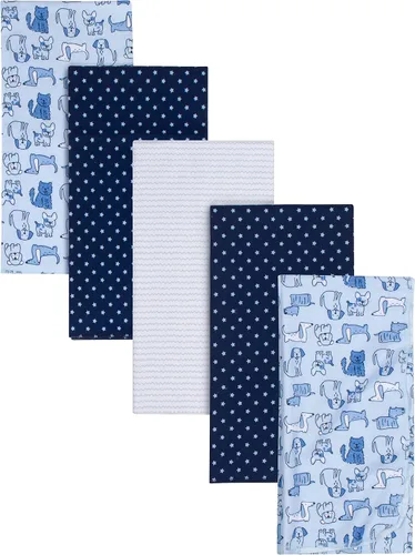 Miniatura 10 de Gerber Niños Recién Nacido Bebé Lactante Guardería 100% Algodón Franela Manta de Recepción y Envoltura, Bosque Blanco, Paquete de 5 Blanco Woodland