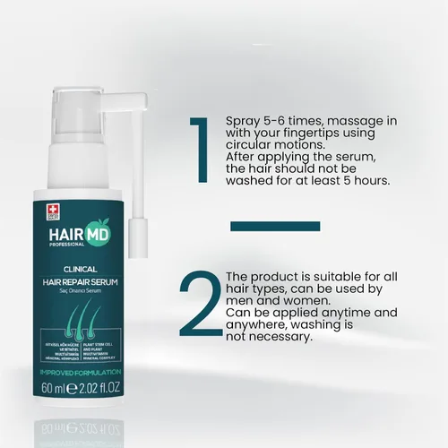 Miniatura 5 de HairMD Transplant Clinical Repair Serum - Suero de recrecimiento del cabello de 2.0 fl oz - Previene la pérdida de cabello después del trasplante