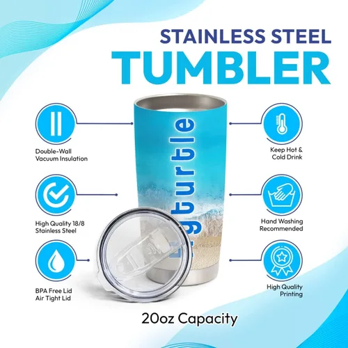 Miniatura 4 de Hyturtle Vaso de policía personalizado para hombres, bandera de línea azul delgada para el día del padre, regalos de policía para jubilación