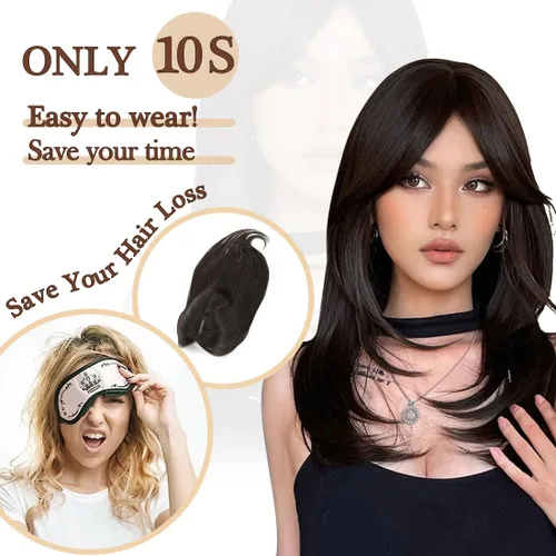 Miniatura 5 de UDU Toppers para el cabello para mujer, para adelgazar, pelo sintético, piezas de pelo para mujeres, múltiples capas, largo, lacio, ondulado