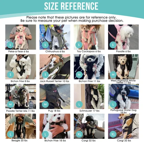 Miniatura 8 de Lukovee Mochila transportadora para perros, con patas hacia afuera, fácil ajuste, transportadora frontal para perros pequeños y medianos