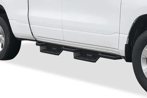 Miniatura 4 de Estribos Aps iBoard para Dodge RAM Extended de doble cabina, con 2 puertas angostas, Aluminio negro