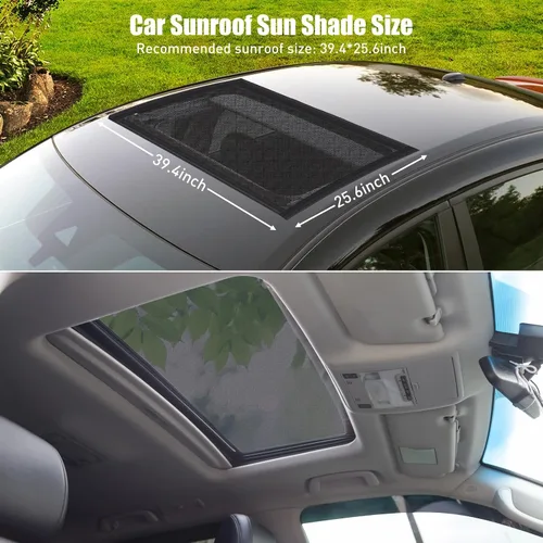 Miniatura 2 de Parasol Magnético para Coche, Pantalla Magnética de Malla Transpirable para Acampar y Estacionar, Protección UV de Instalación Rápida para Techo