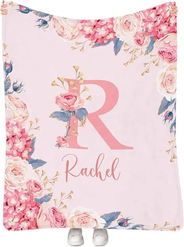 Miniatura 14 de Manta de bebé personalizada para niñas con nombre, manta de bebé personalizada con nombre, manta de envoltura floral para recién nacidos, niños