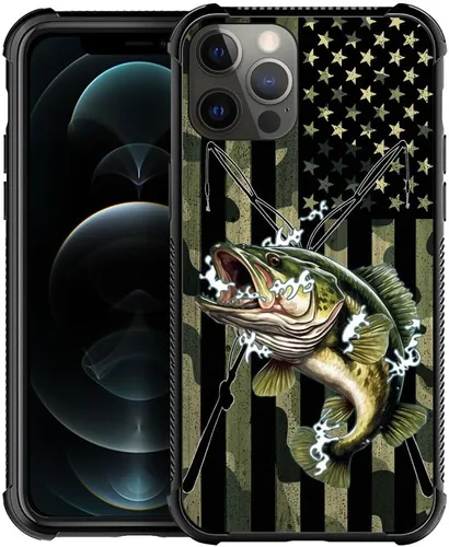 Miniatura 17 de DAIZAG Compatible con iPhone 13 Pro Max, Funda de TPU Protectora Anti-Arañazos Todo En Uno, Fundas para Hombre Mujer - Motivo de Madera Americana