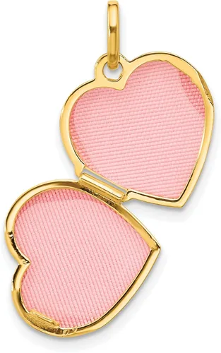 Miniatura 4 de Medallón de corazón en oro amarillo de 14 k, 0.591 in, 0.827 in x 0.591 in, Metal