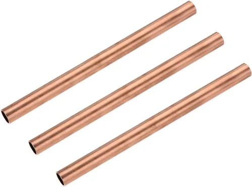 Miniatura 14 de uxcell Tubo redondo de cobre, 0.591 in OD 0.039 in espesor de pared 3.937 in longitud tubo recto tubo 3 piezas