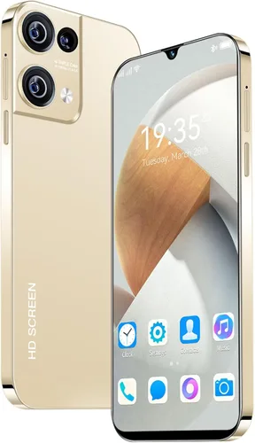 Miniatura 5 de Teléfono celular desbloqueado, Android 13 teléfonos móviles pantalla HD de 6.49 pulgadas, SIM dual, 1+16G ROM/SD a 256GB, cámara dual/3200mAh Dorado