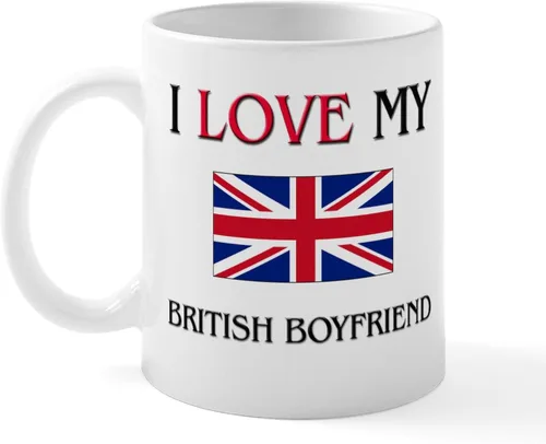 Miniatura 23 de CafePress Born American, British By Hea Taza de café de cerámica de 11 oz (11.0 fl oz)