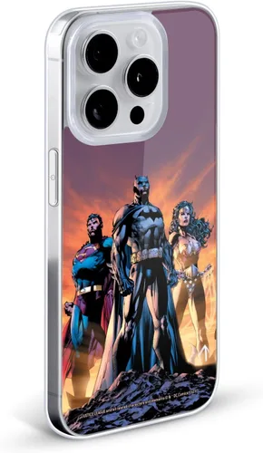 Miniatura 2 de Head Case Designs Funda de gel suave con licencia oficial de la Liga de la Justicia DC Comics Icons Trinity Comics [protección de grado militar] TP