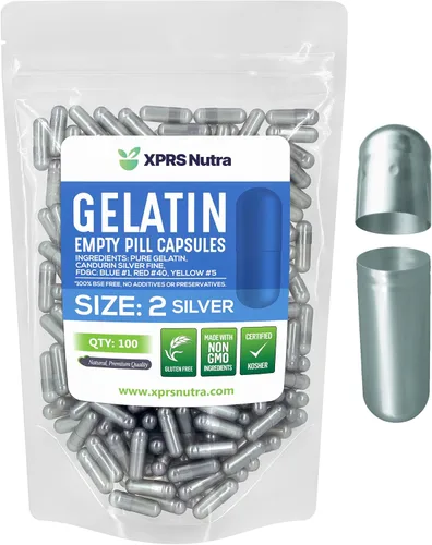 Miniatura 32 de XPRS Nutra Cápsulas vacías de tamaño 2 – 100 cápsulas vacías de gelatina – Pastillas de relleno de cápsulas de bricolaje – Cápsulas de gel de Multi
