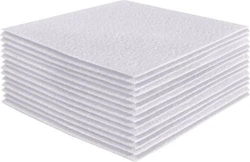 Miniatura 196 de FabricLA Hojas de fieltro acrílico para manualidades, cuadrados de fieltro precortados suaves de 4 x 4 pulgadas (3.9 in x 3.9 in), utiliza hojas