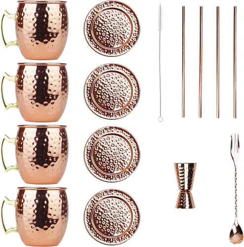 Miniatura 3 de Tazas PG de cobre para cóctel Mula de Moscú