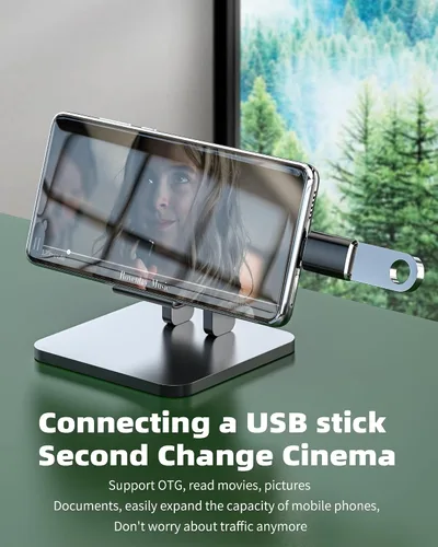 Miniatura 4 de Adaptador USB C OTG (paquete de 2) convertidor USB-A a tipo C para MacBook, para iPad, para iPhone 15/16 Pro Max, transferencia de datos, conexión