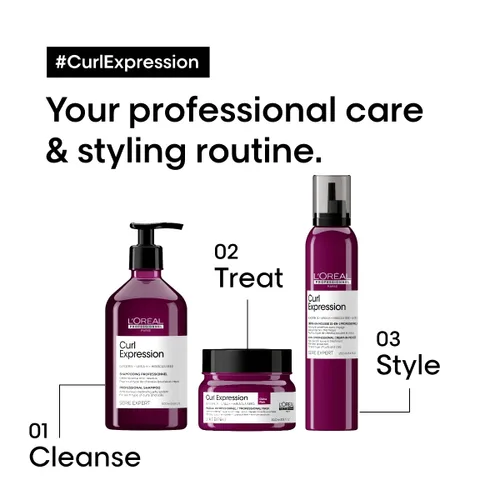 Miniatura 8 de L'Oréal Professionnel Paris Máscara Rica de Expresión de Rizos - Para cabello rizado y rizado, proporciona hidratación intensa y definición