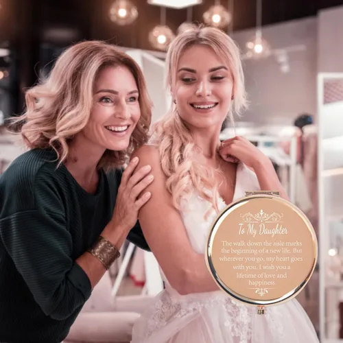 Miniatura 7 de REHALY Regalo de boda para hija de mamá papá, regalos de novia para el día de la boda, regalos únicos de recuerdo de boda para hija de mamá