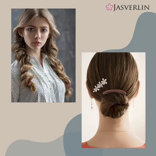 Miniatura 6 de JASVERLIN Lazos elásticos para cola de caballo para cabello grueso, para mujeres, niñas y hombres, antideslizantes, por rotura, sin enredos