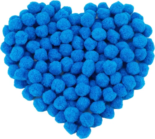 Miniatura 32 de Morfen 150 pompones para manualidades, color marrón claro, bolas de pompón mullido de 1 pulgada para manualidades, proyectos de manualidades