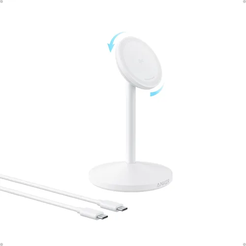 Miniatura 8 de Anker MagGo - Soporte compatible con cargador MagSafe para iPhone 17, estación de carga inalámbrica magnética rápida de 15 W, cargador inalámbrico