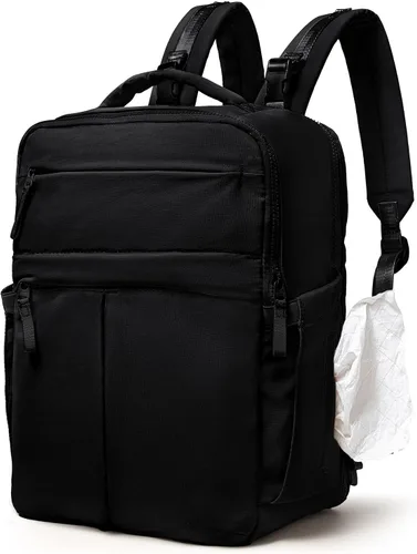 Mochila para pañales con cambiador, bolsa de bebé multifunción impermeable, bolsa de viaje esencial para baby shower, pañaleras para bebe con 15