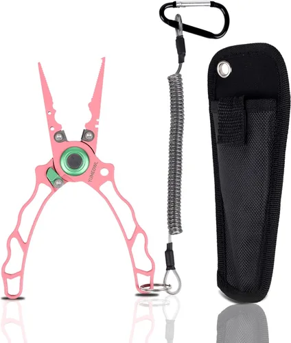 Miniatura 7 de Alicates de pesca con mango ergonómico innovador, resistente a la corrosión y agua salada, removedor de gancho multiherramienta de pesca, corte