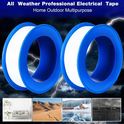Miniatura 3 de Pushglossy 50 rollos de cinta de PTFE de 1/2 x 520 pulgadas, sellador impermeable, cinta de plomería para cabezal de ducha, reparación de sellado