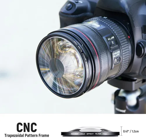 Miniatura 5 de NEEWER Filtro de Lente de Cámara de 77mm con Halo Espiral, Filtro de Lente de Prisma de Vidrio Óptico K9 con Efectos Especiales para Fotografía