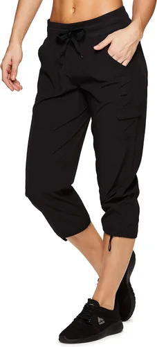 Miniatura 2 de RBX - Pantalón capri deportivo con cordón,ligero, con bolsillos y estilo cargo, para mujer