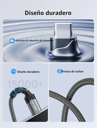 Miniatura 6 de JSAUX Adaptador USB C a conector de audífonos hembra de 6/64" (3.5 mm) para audio auxiliar, compatible con Samsung Galaxy S23, S23+, S23 Ultra, S22
