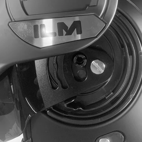 Miniatura 5 de ILM - Visera teñida para casco modular de motocicleta para adultos, hombres, ATV UTV con protector de barbilla reversible de 180° DOT modelo -B707