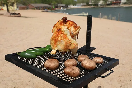 Miniatura 5 de GameMaker Parrilla de Cocina de Fuego Abierto – Parrilla de Campamento Portátil para Cocina de Llama Abierta, Fogatas, Anillos de Fuego al Aire