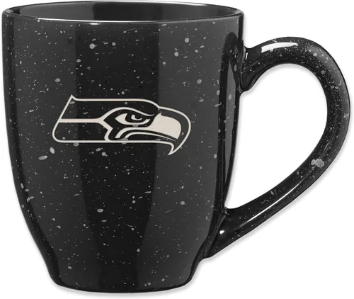 Miniatura 65 de Rico Industries - Taza de café de cerámica con grabado láser de color del equipo de fútbol de la NFL, 16 oz