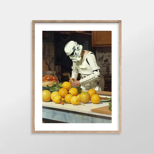 Miniatura 2 de Impresiones de Arte para Cocina de Star Wars - Impresión Giclée de Arte Fino Premium - Póster de Impresión Estético de Darth Vader Boba Fett Yoda