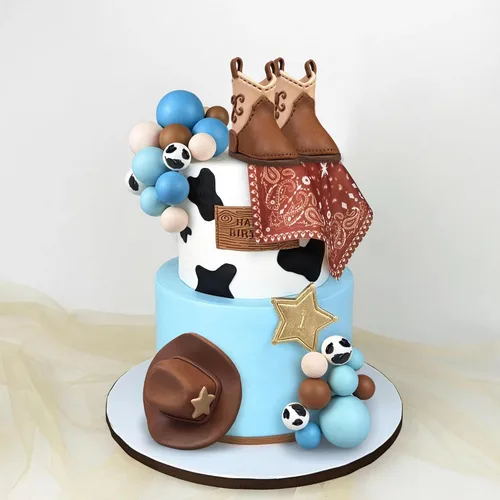 Miniatura 4 de 31 piezas de decoraciones de pastel de vaquero, sombrero de vaquero y bota, decoración de pastel de vaquero occidental, vaquera, cumpleaños, baby