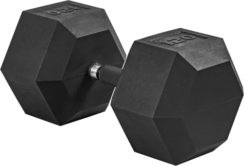 Miniatura 66 de CAP Barbell Peso de la mancuerna hexagonal recubierta, individual, 10-120 libras, múltiples opciones