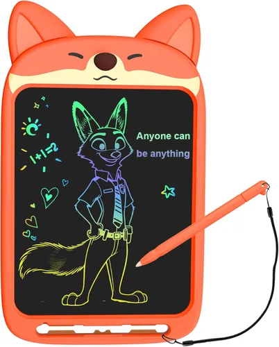 Miniatura 10 de Tableta de escritura LCD de 10 pulgadas, juguete de tablero de garabatos borrable, lindo bloc de dibujo de conejo para niños de 2 a 6 años, regalo